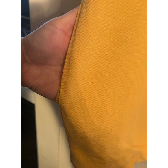 Free People Golden Yellow Some Like It Hot Bell Sleeve Dress Size L - Picture 7 of 8